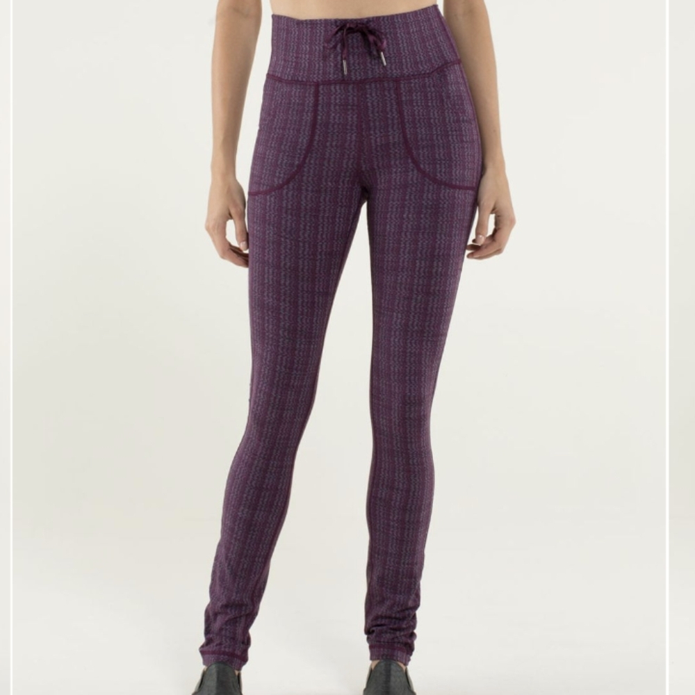 Lululemon Skinny Will Pant *Textured Ziggy Wee September Plum